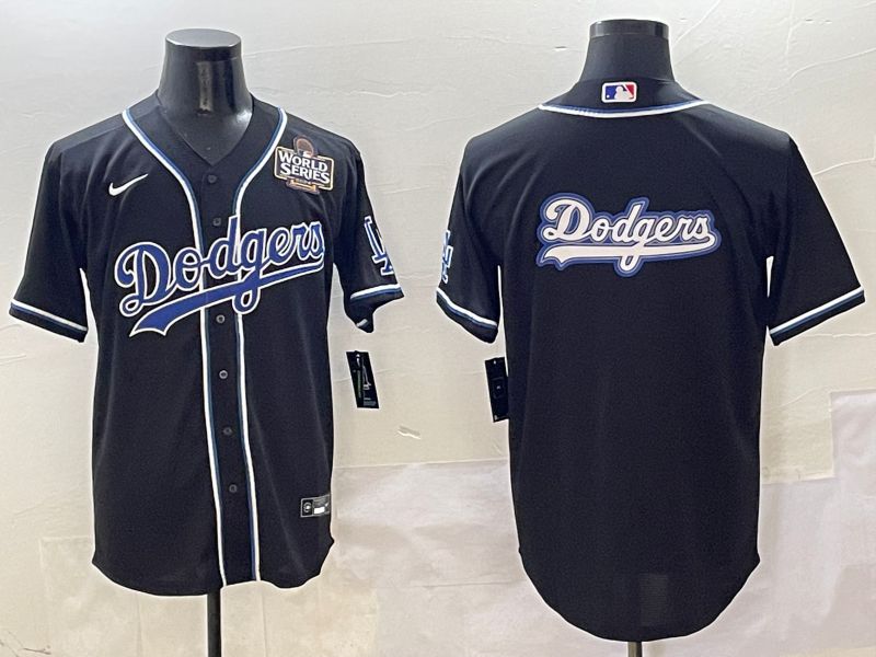 Men 2025 Los Angeles Dodgers Blank Black Three generations Fashion Nike MLB Jersey style 22